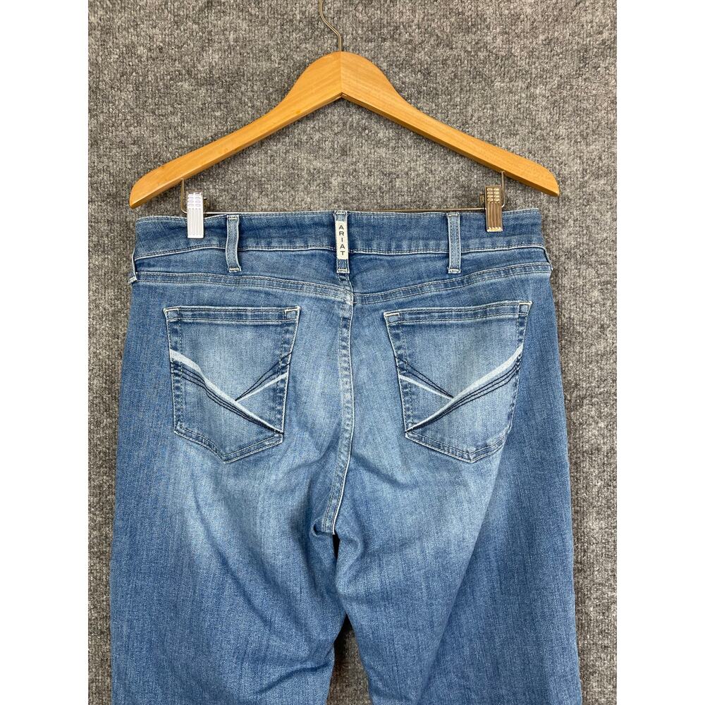 Ariat Jeans Women’s 32L Mid Rise Leila Slim Trouser Blue - Picture 5 of 13